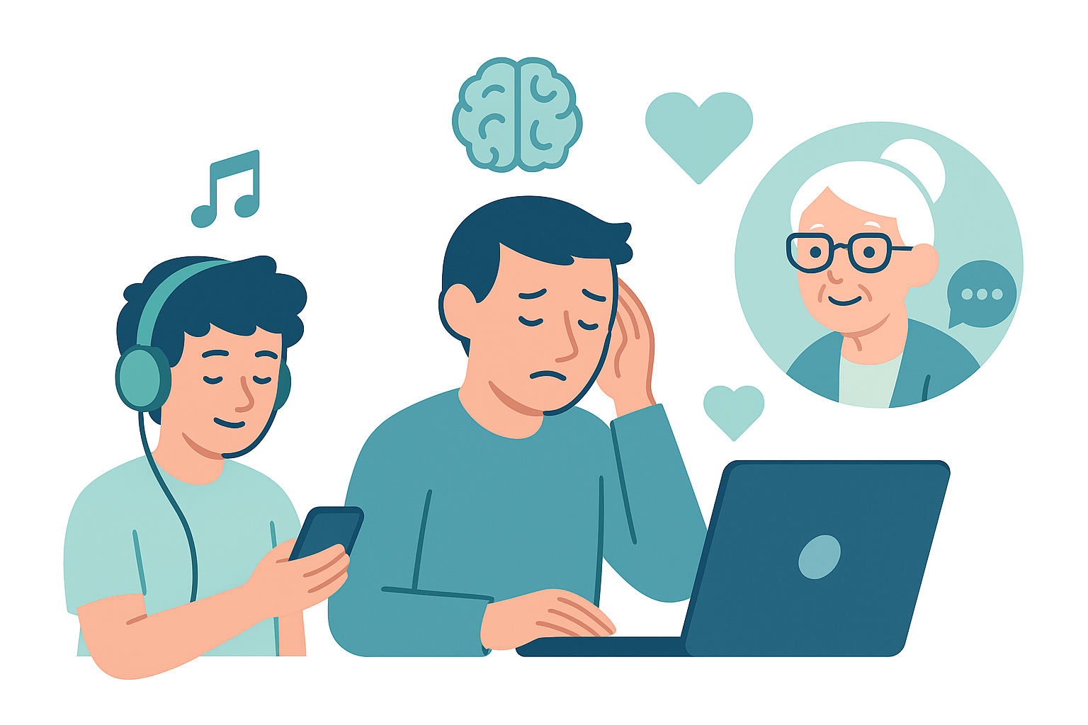 Therapy for all ages illustration